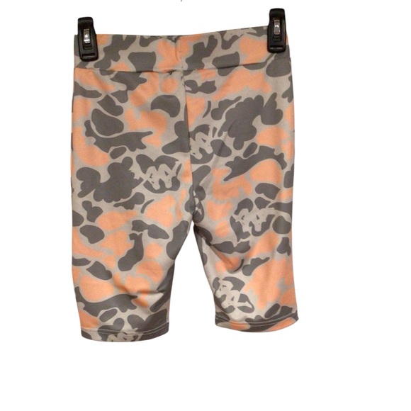 Kappa women’s size XS orange, grey and white Camo biker shorts - Picture 2 of 4